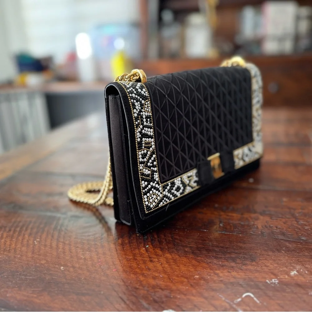 Salvatore Ferragamo Black Quilted Shoulder Bag - Picture 2 of 9